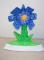 Fleur bleue 40x38x26cm - Claude Océga