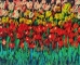Le champ de tulipe 90x70cm - Claude Océga